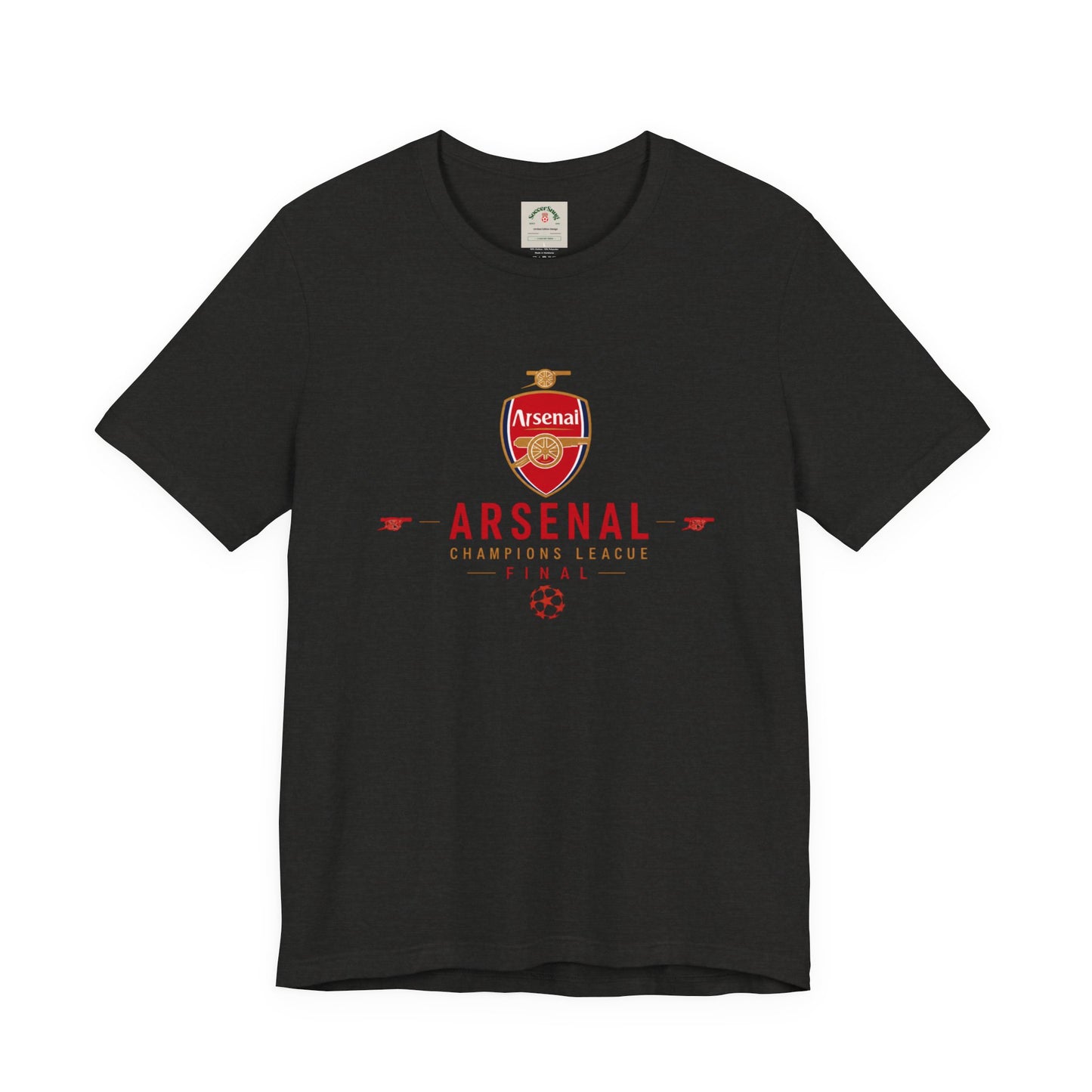 Arsenal Champions League Final Unisex Soccer Jersey Short Sleeve Tee