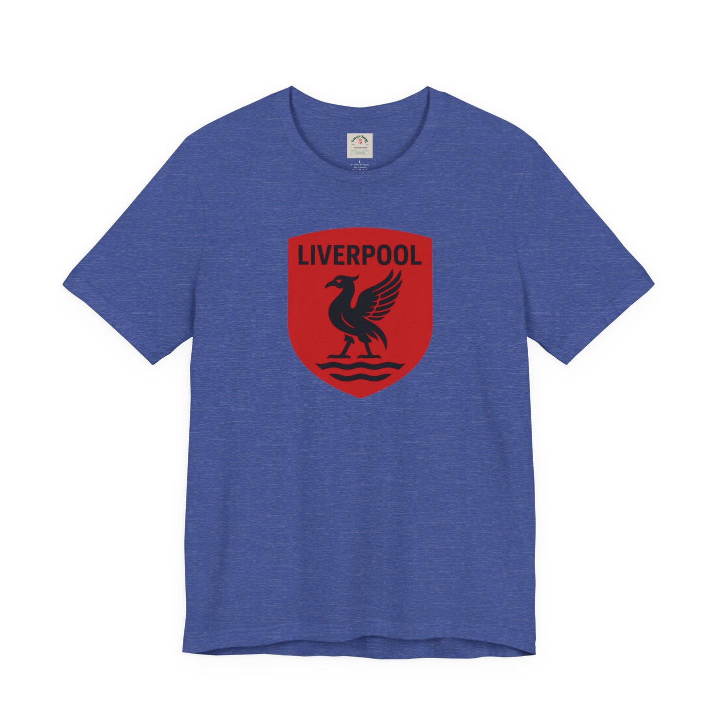 Liverpool Crest T Shirt Retro Red Shield Football Tee