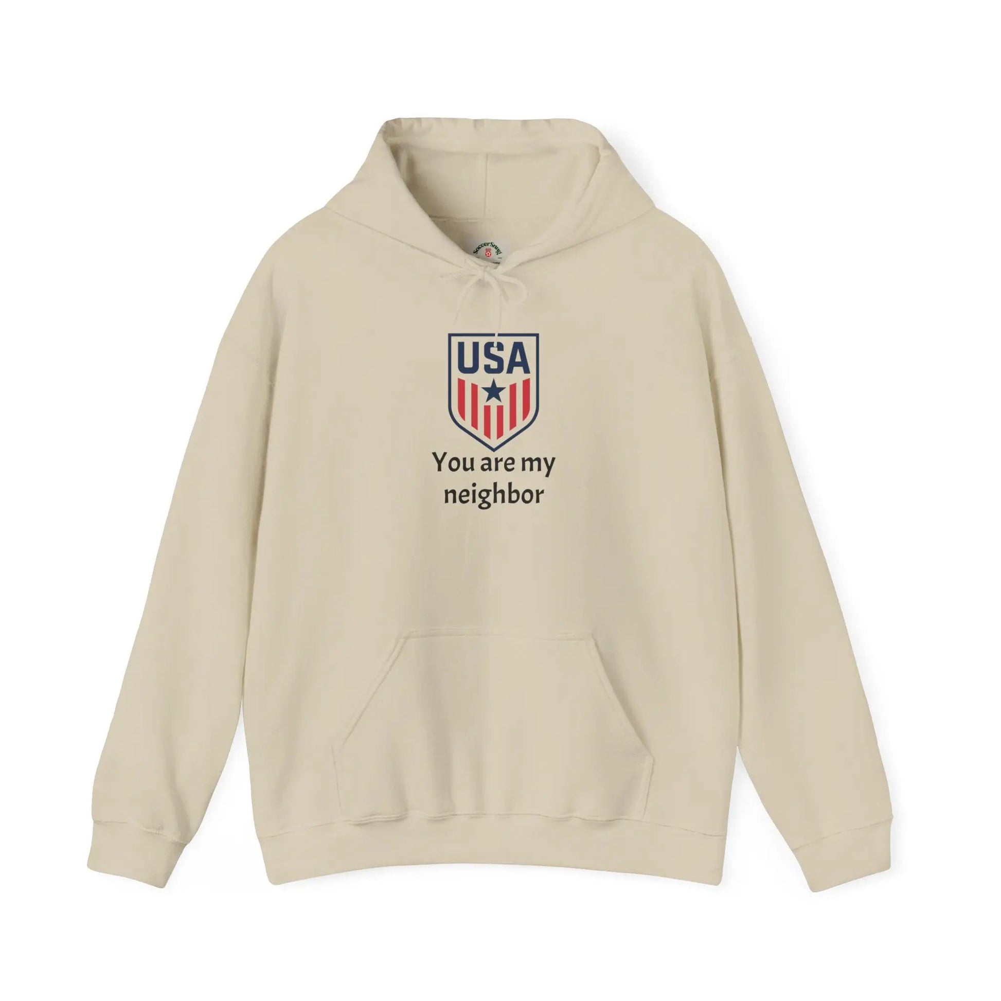 Gildan Heavy Blend Hoodie Unisex With Front Pocket Drawcord by Printify