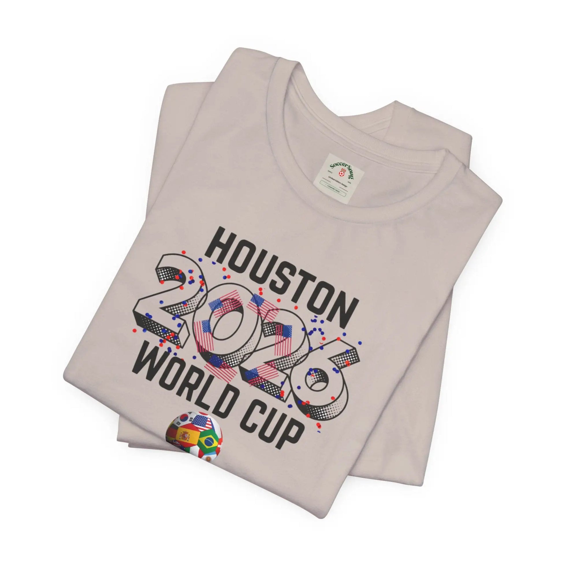 Houston World Cup 2026 Host Unisex Cotton Crew Tee by Printify