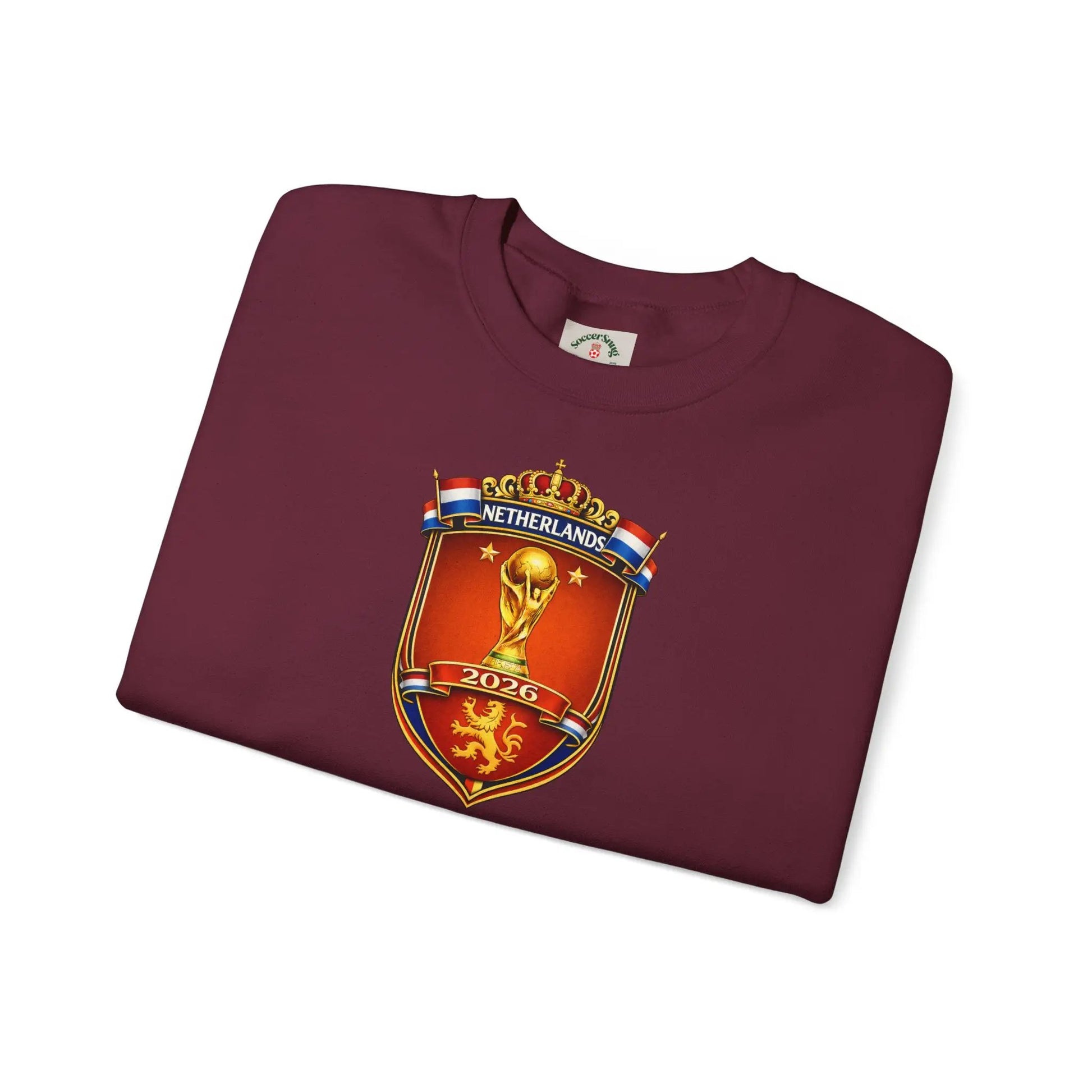 Netherlands 2026 World Cup Crest Crewneck by Printify