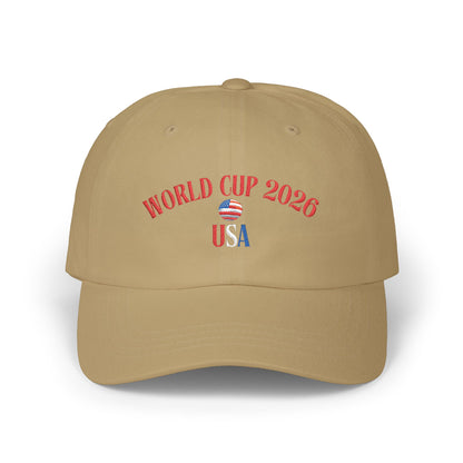 World Cup 2026 USA Dad Cap – Embroidered Soccer Ball Baseball Hat