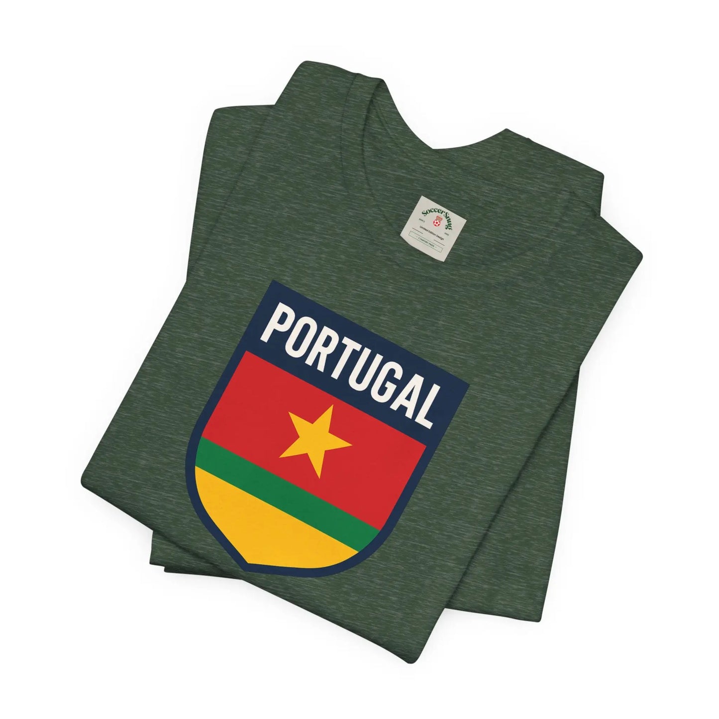 Portugal World Cup 2026 Unisex Premium Fitted Cotton Crew Neck Tee by Printify
