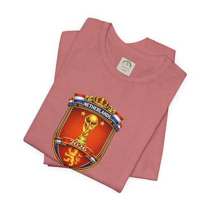Netherlands World Cup 2026 Soccer Crest T-Shirt by Printify