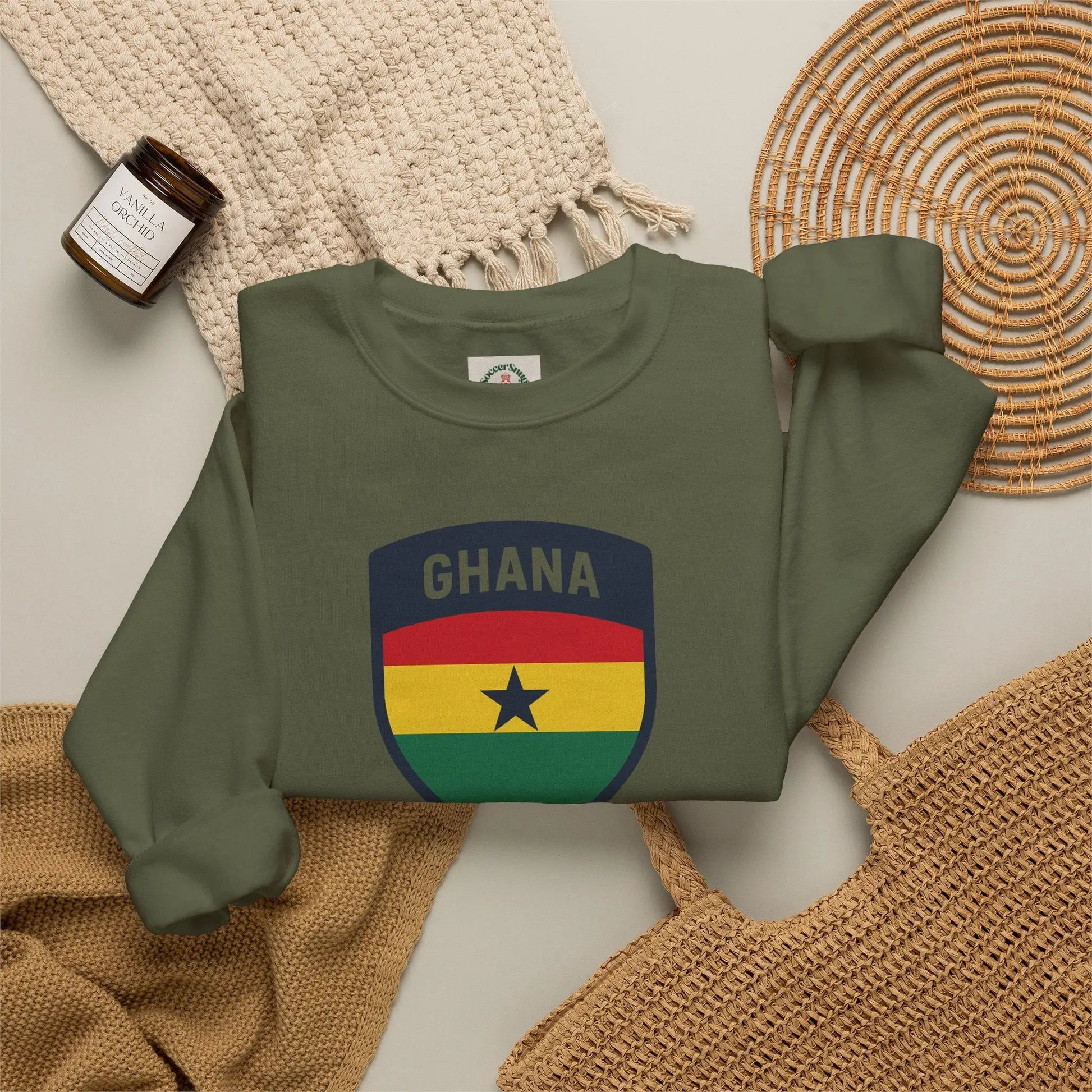 Ghana World Cup 2026 Unisex Heavy Blend™ Crewneck Sweatshirt by Printify