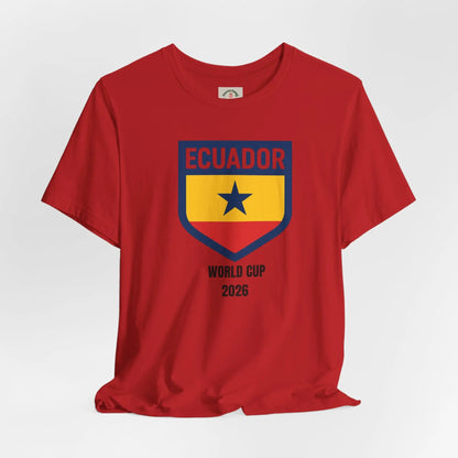 Ecuador World Cup 2026 Unisex Short Sleeve Cotton Tee by Printify