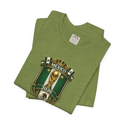 Mexico 2026 World Cup Crest T-Shirt — Soccer Fan Jersey Tee by Printify