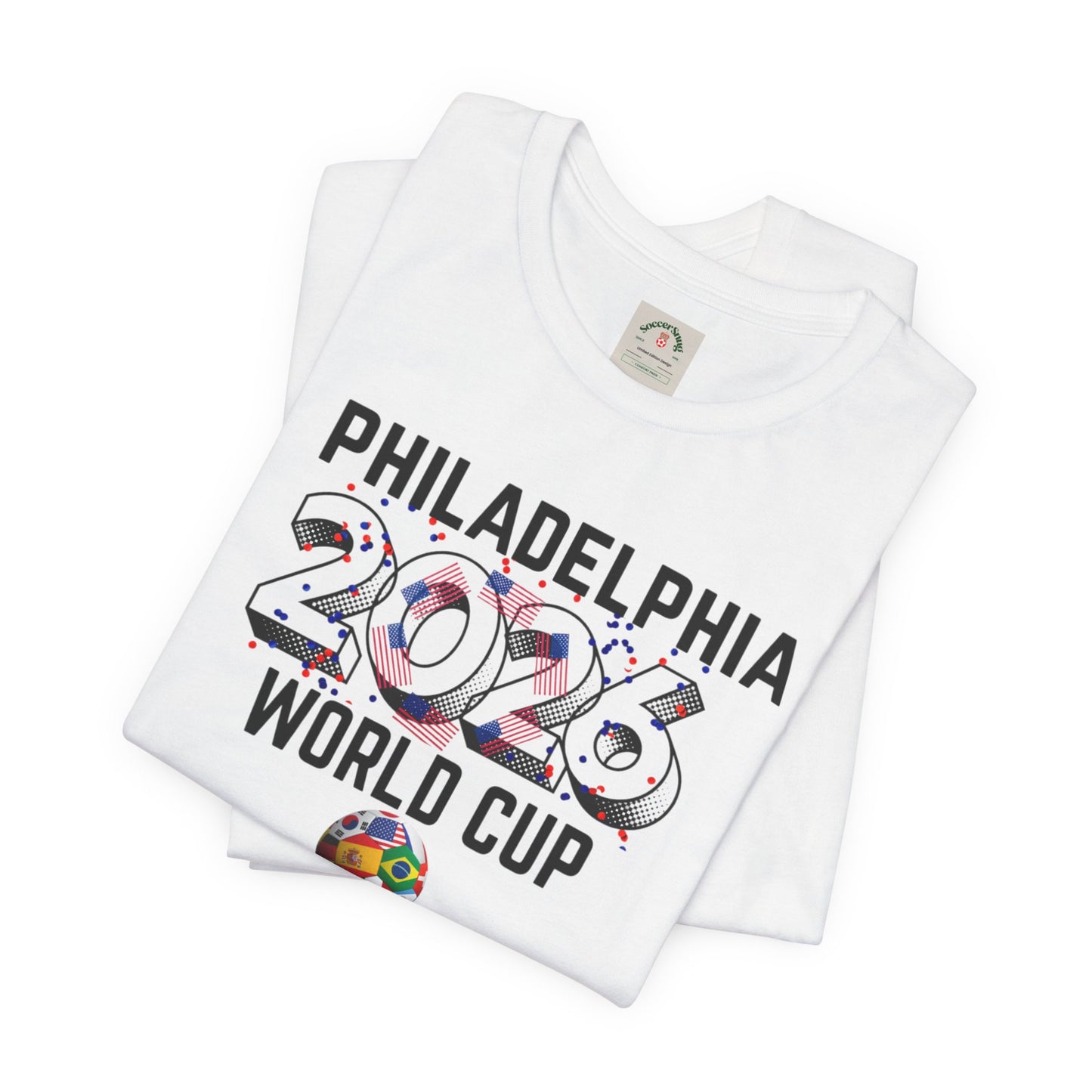 Philadelphia World Cup 2026 Unisex Streetwear Cotton Crew Tee