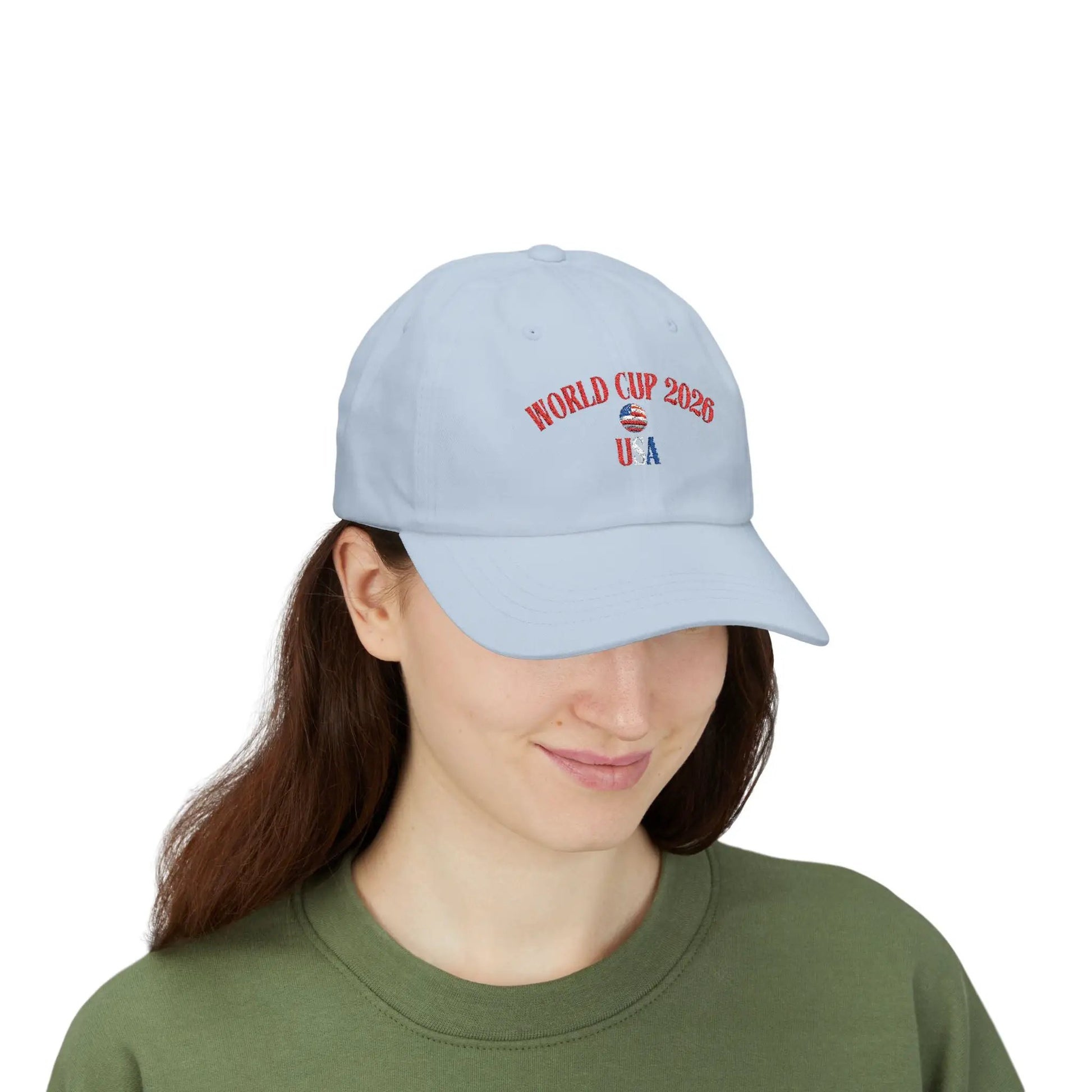 World Cup 2026 USA Dad Cap Patriotic Baseball Hat Vintage Style by Printify