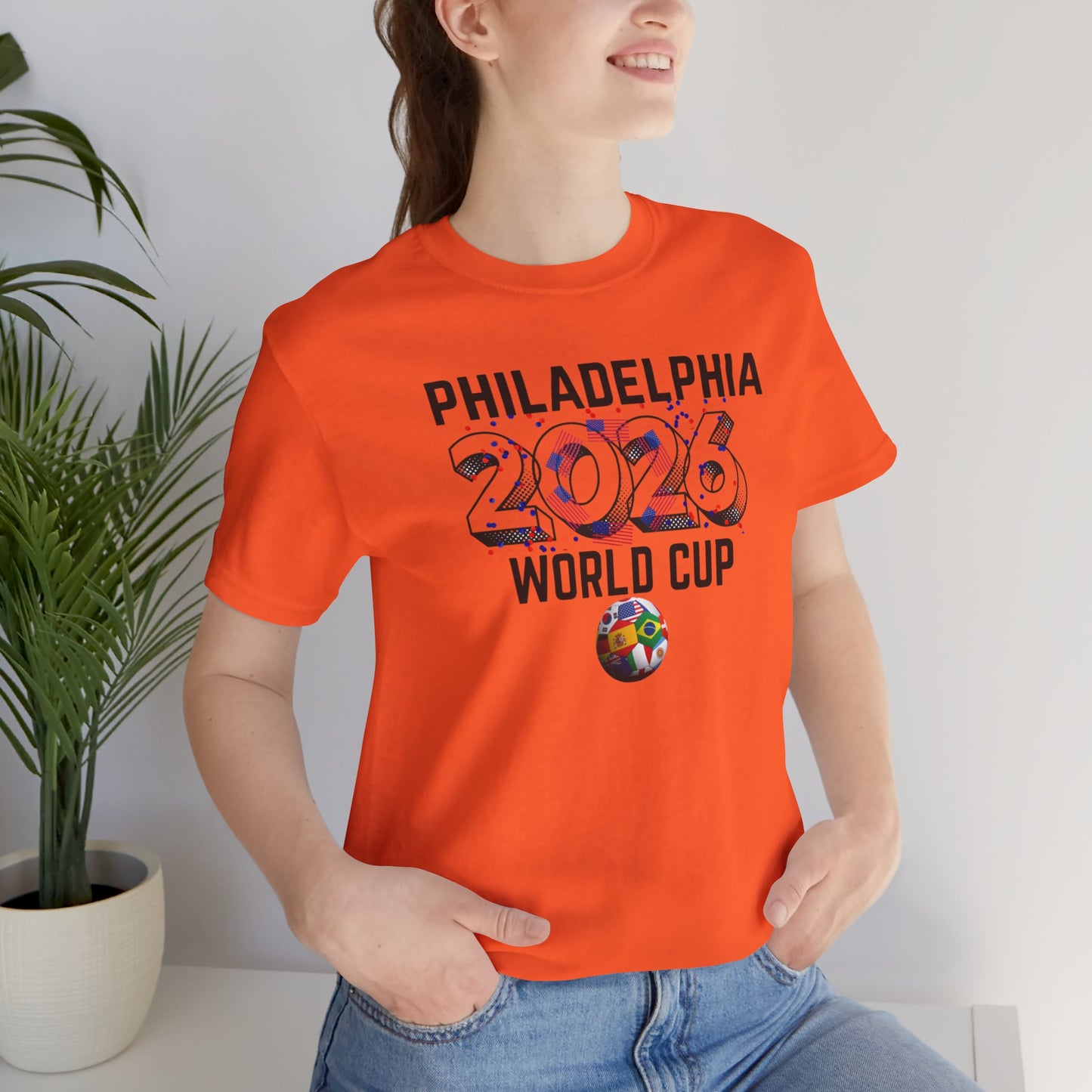 Philadelphia World Cup 2026 Unisex Streetwear Cotton Crew Tee