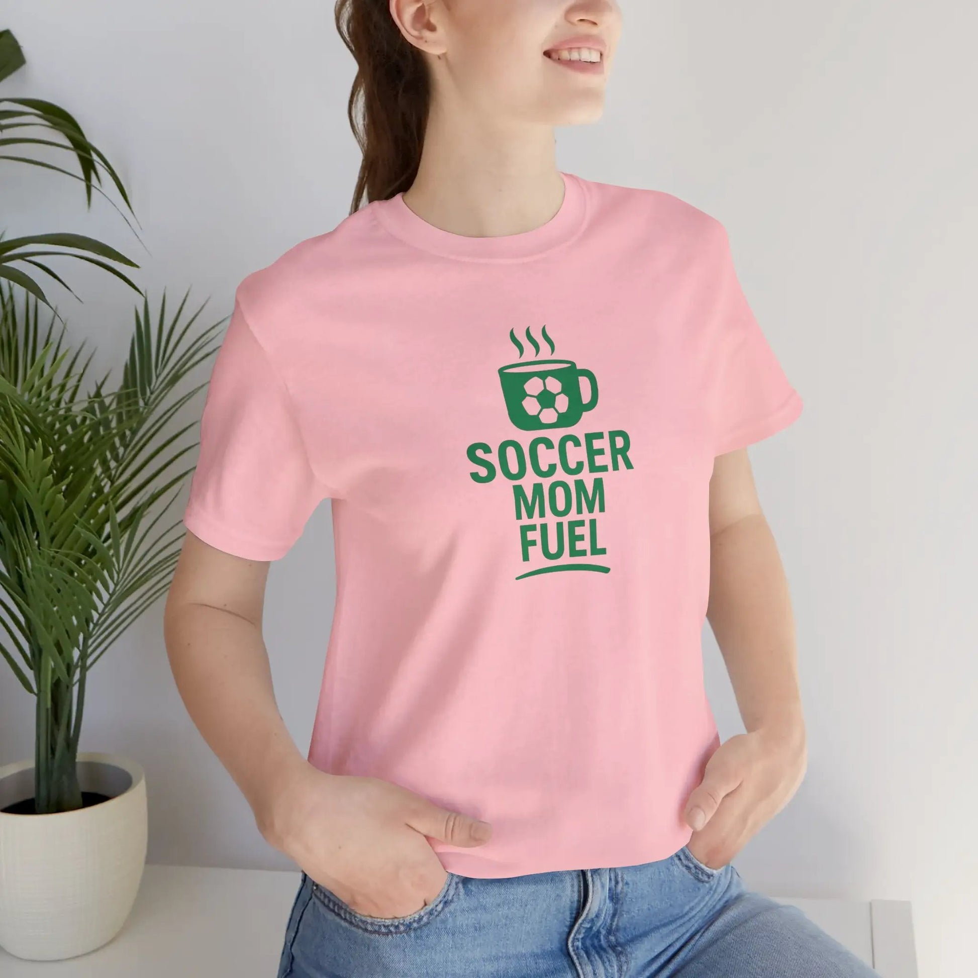 Soccer Mom Fuel T-Shirt — Coffee & Soccer Graphic Tee for Sports Moms by Printify