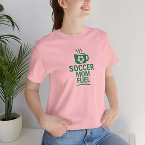 Soccer Mom Fuel T-Shirt — Coffee & Soccer Graphic Tee for Sports Moms by Printify