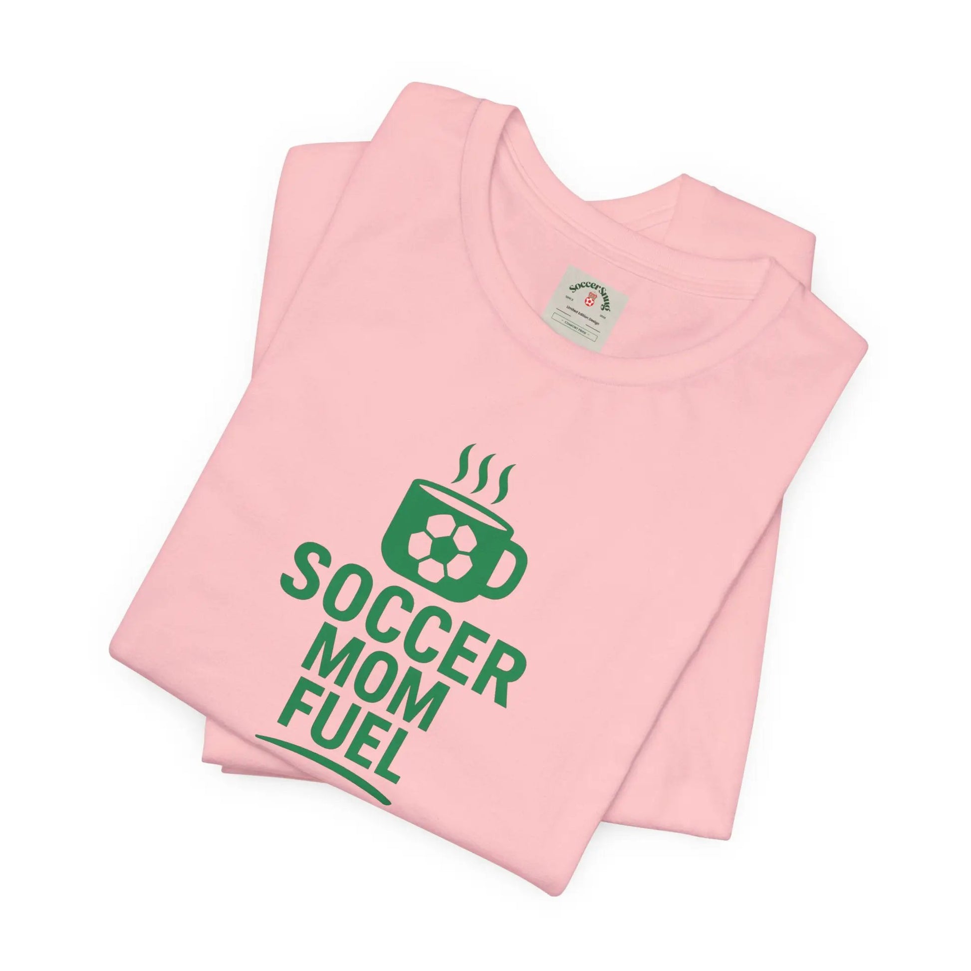 Soccer Mom Fuel T-Shirt — Coffee & Soccer Graphic Tee for Sports Moms by Printify