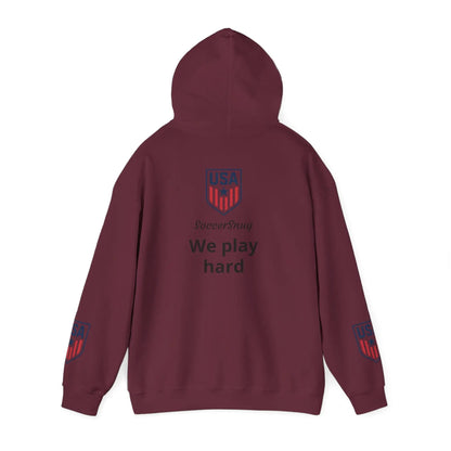 Customizable - SoccerSnug Heavy Blend Hoodie Unisex With Front Pocket Drawcord by Printify