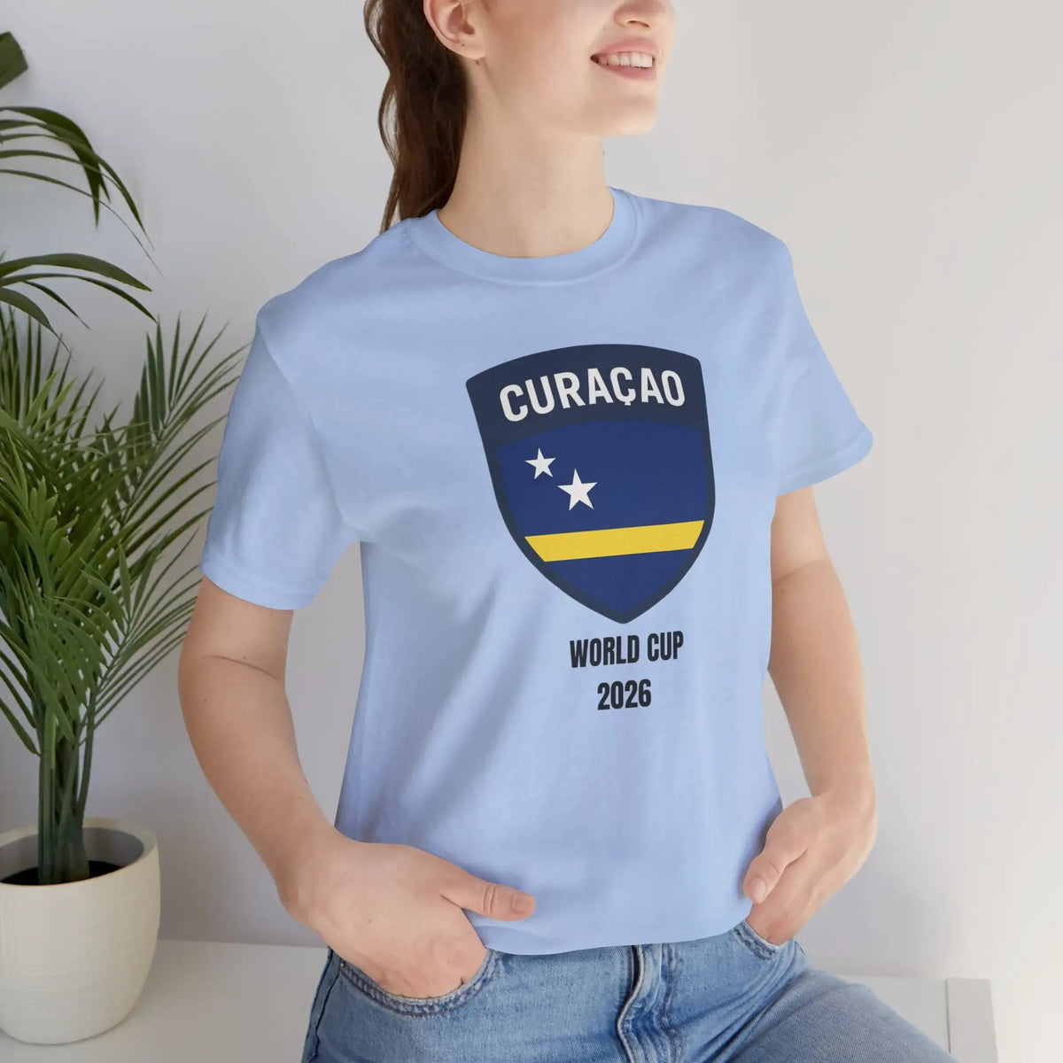 Curaçao World Cup 2026 Unisex Cotton Crew Tee by Printify