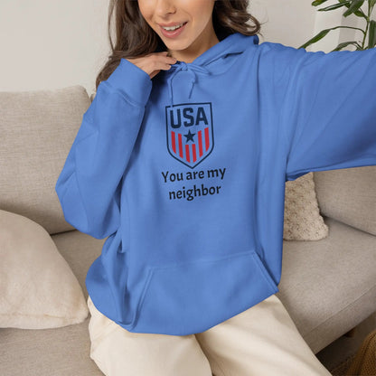 Gildan Heavy Blend Hoodie Unisex With Front Pocket Drawcord by Printify