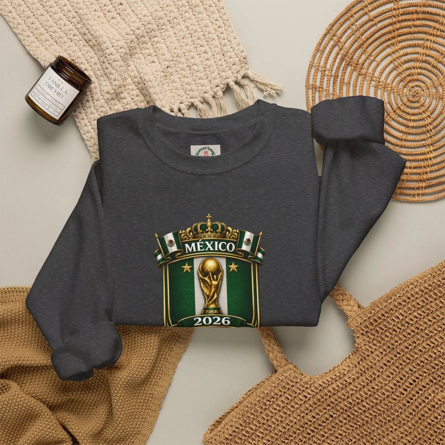 Mexico World Cup 2026 Crewneck Sweatshirt by Printify