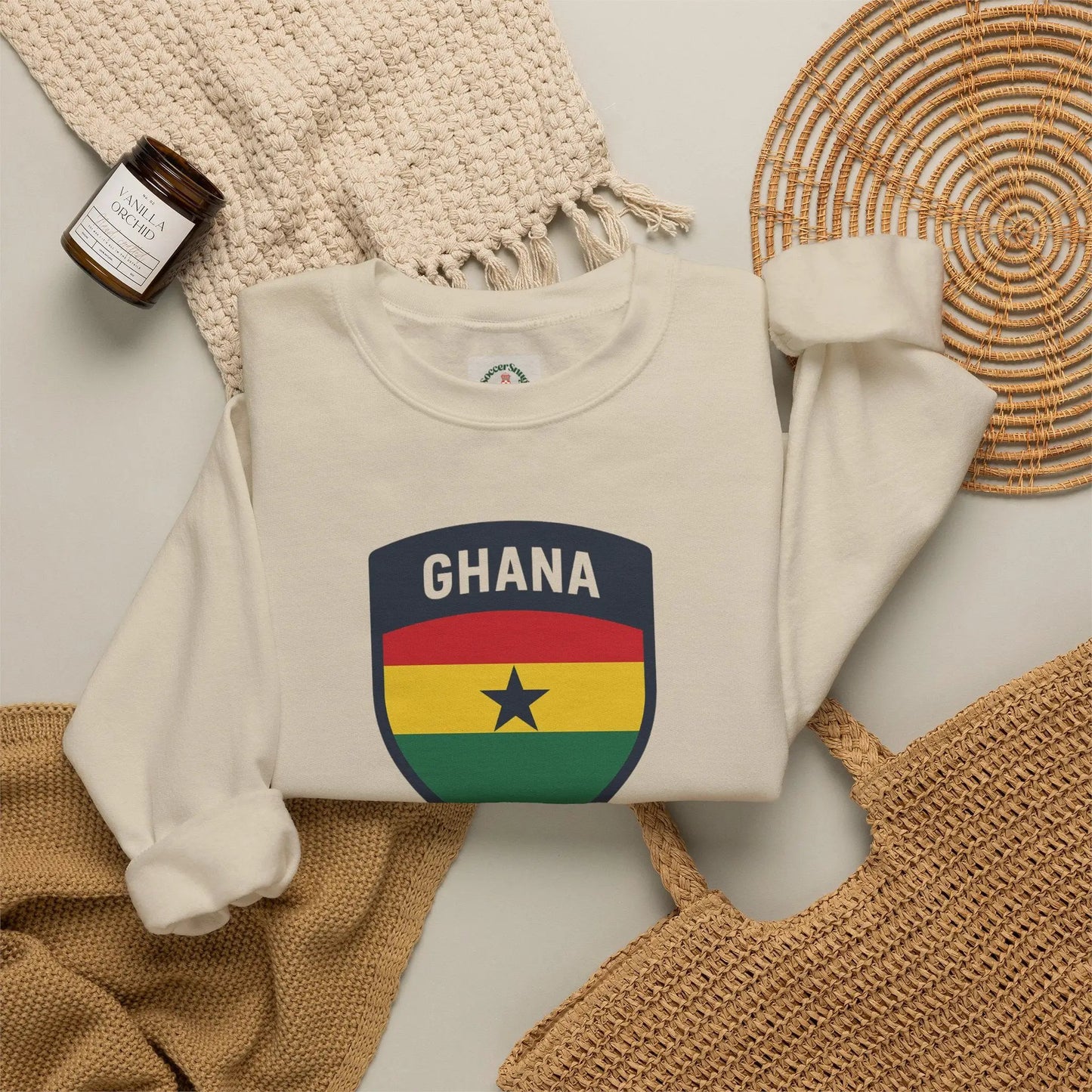 Ghana World Cup 2026 Unisex Heavy Blend Crewneck Sweatshirt by Printify