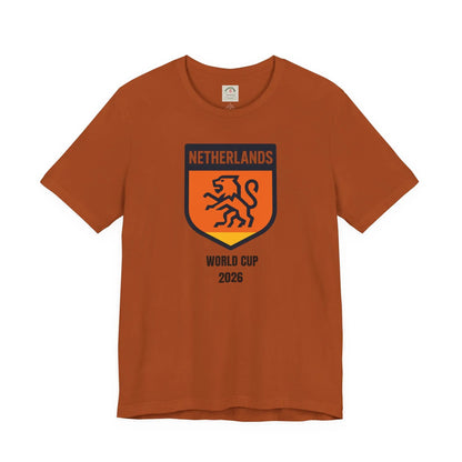 Netherlands World Cup 2026 Unisex Cotton Crew Tee by Printify