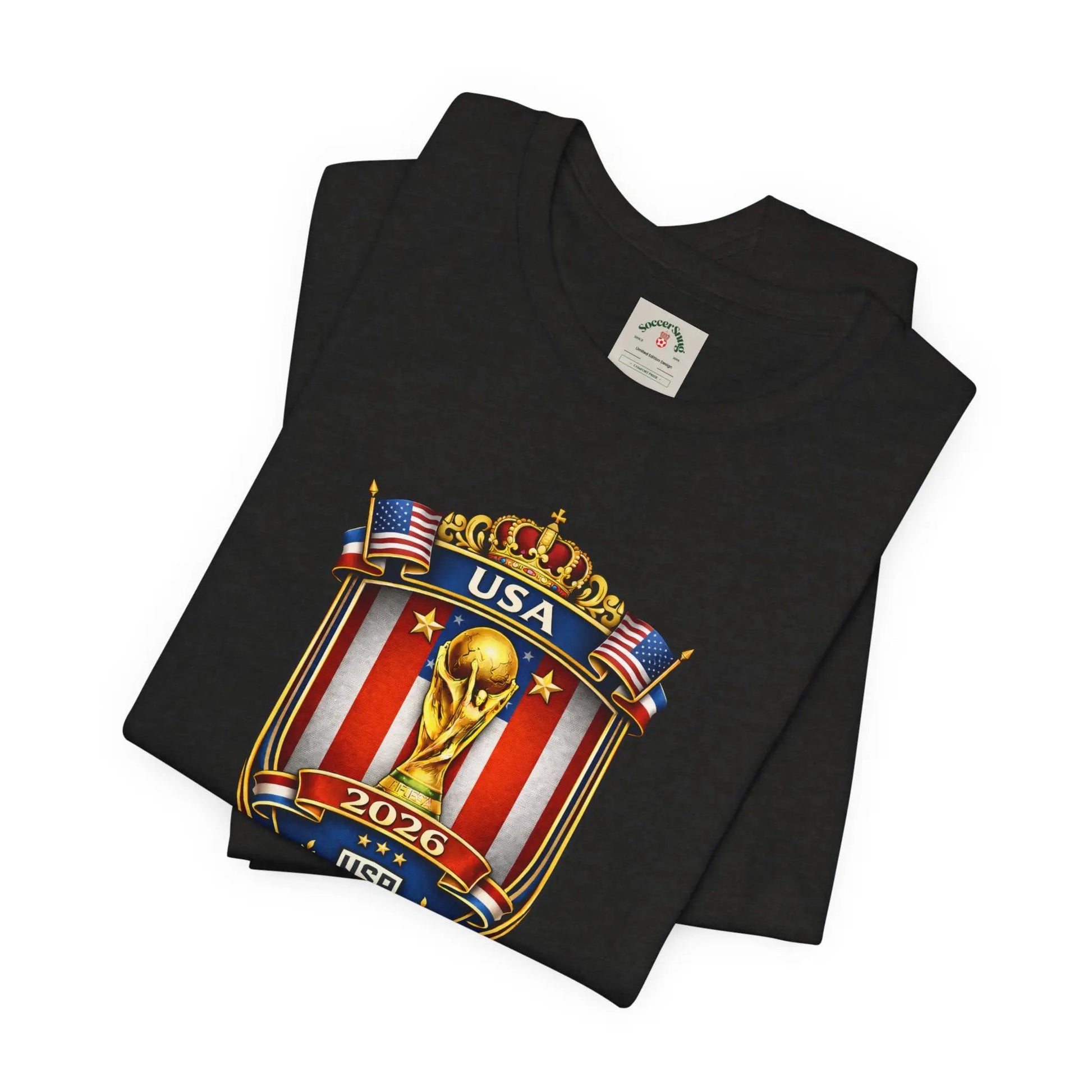 USA Soccer 2026 World Cup Crest T-Shirt by Printify