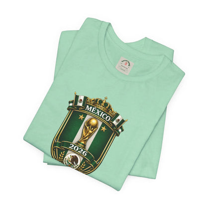 Mexico 2026 World Cup Crest T-Shirt — Soccer Fan Jersey Tee by Printify