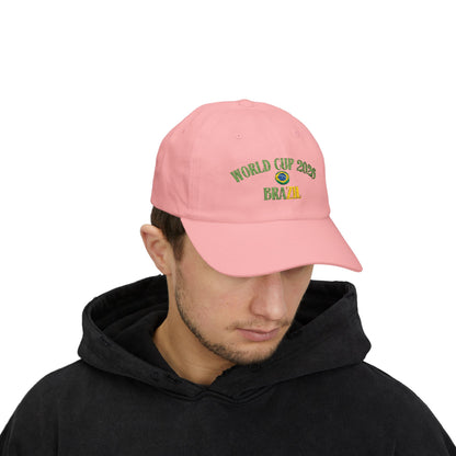 World Cup 2026 Brazil Dad Cap – Embroidered Soccer Fan Hat