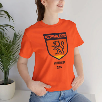 Netherlands World Cup 2026 Unisex Cotton Crew Tee by Printify