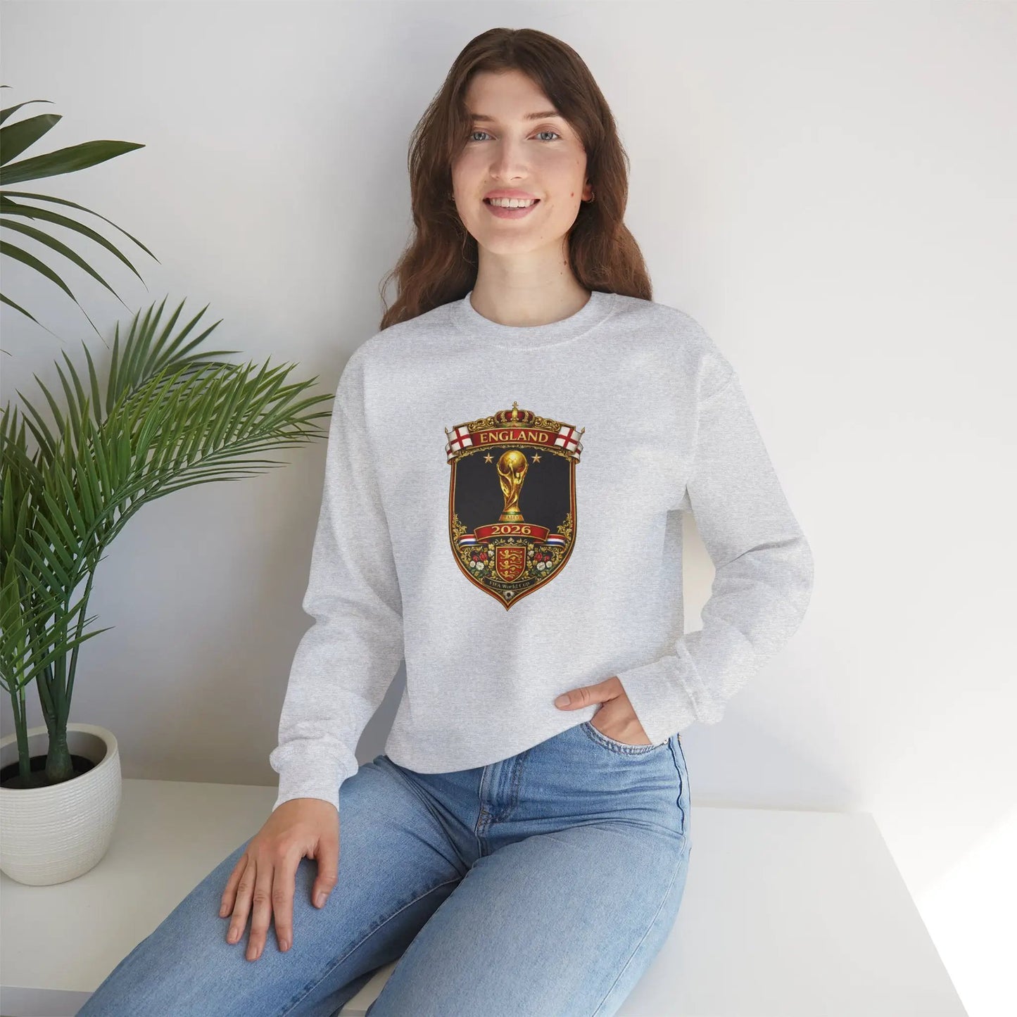 England World Cup Crewneck Sweatshirt by Printify
