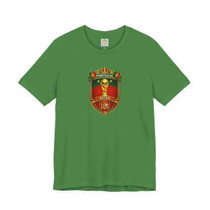 Portugal World Cup Soccer Crest Tee by Printify