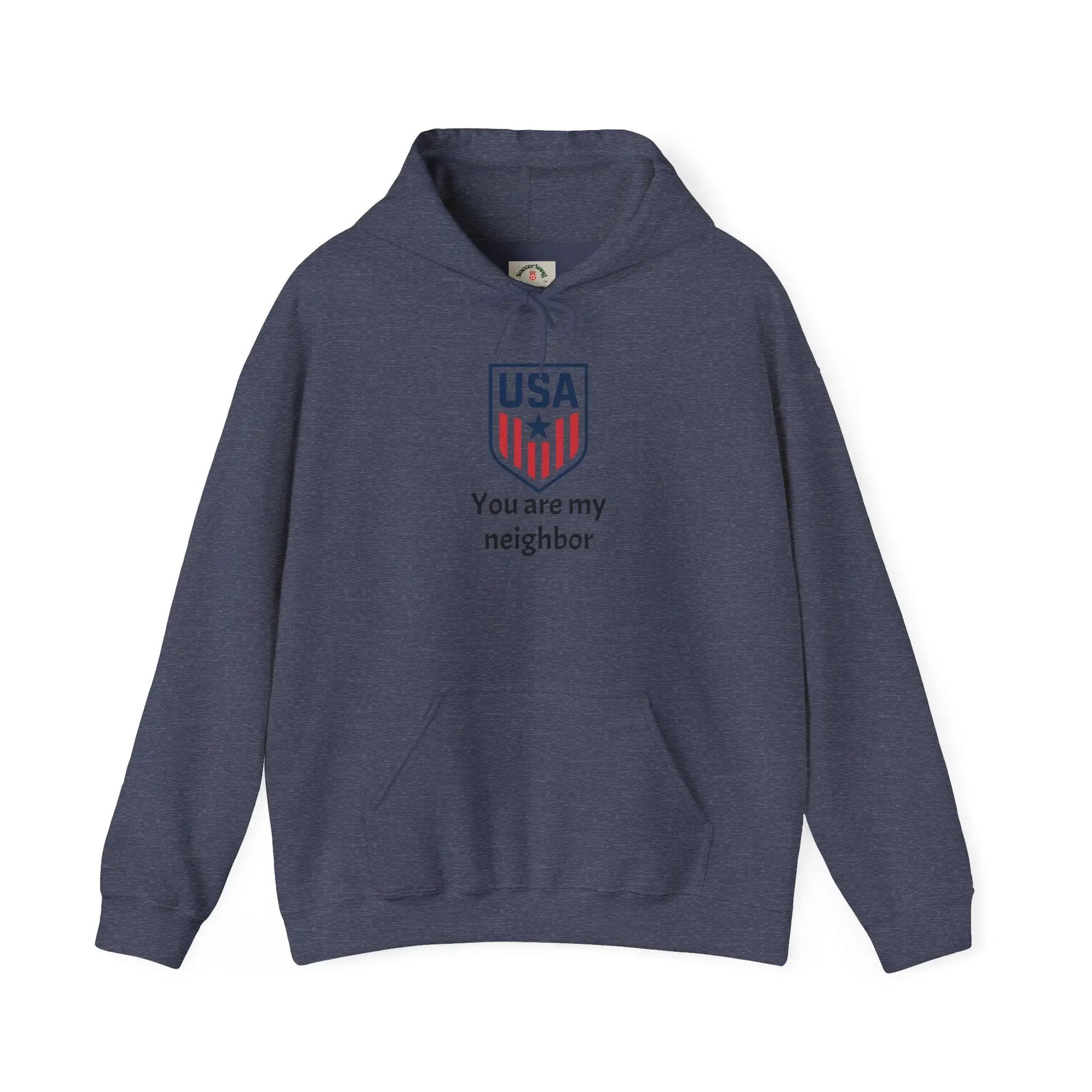 Gildan Heavy Blend Hoodie Unisex With Front Pocket Drawcord by Printify