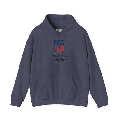 Gildan Heavy Blend Hoodie Unisex With Front Pocket Drawcord by Printify