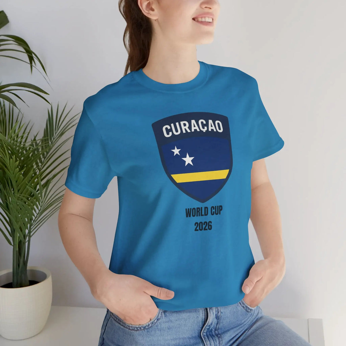 Curaçao World Cup 2026 Unisex Cotton Crew Tee by Printify