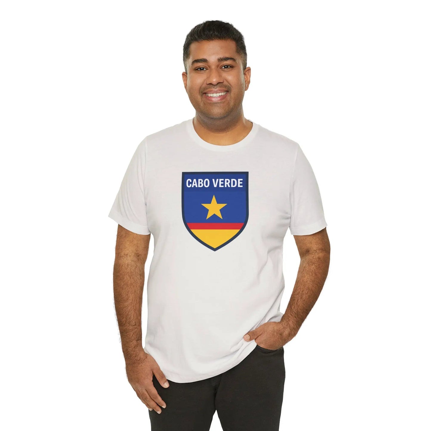 Cabo Verde Shield T‑Shirt — Cape Verde Pride Travel Tee by Printify