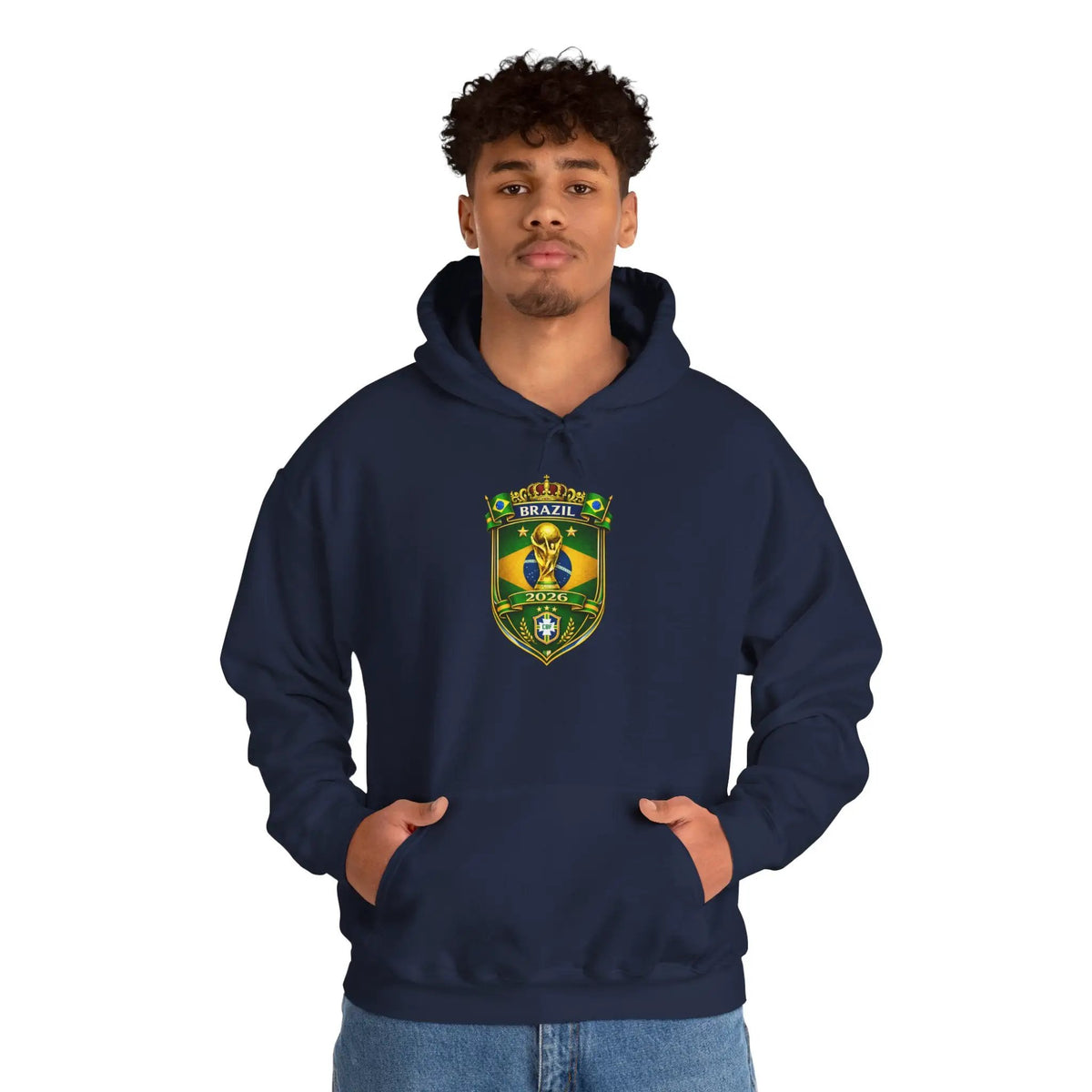 Brazil World Cup 2026 Hooded Sweatshirt by Printify