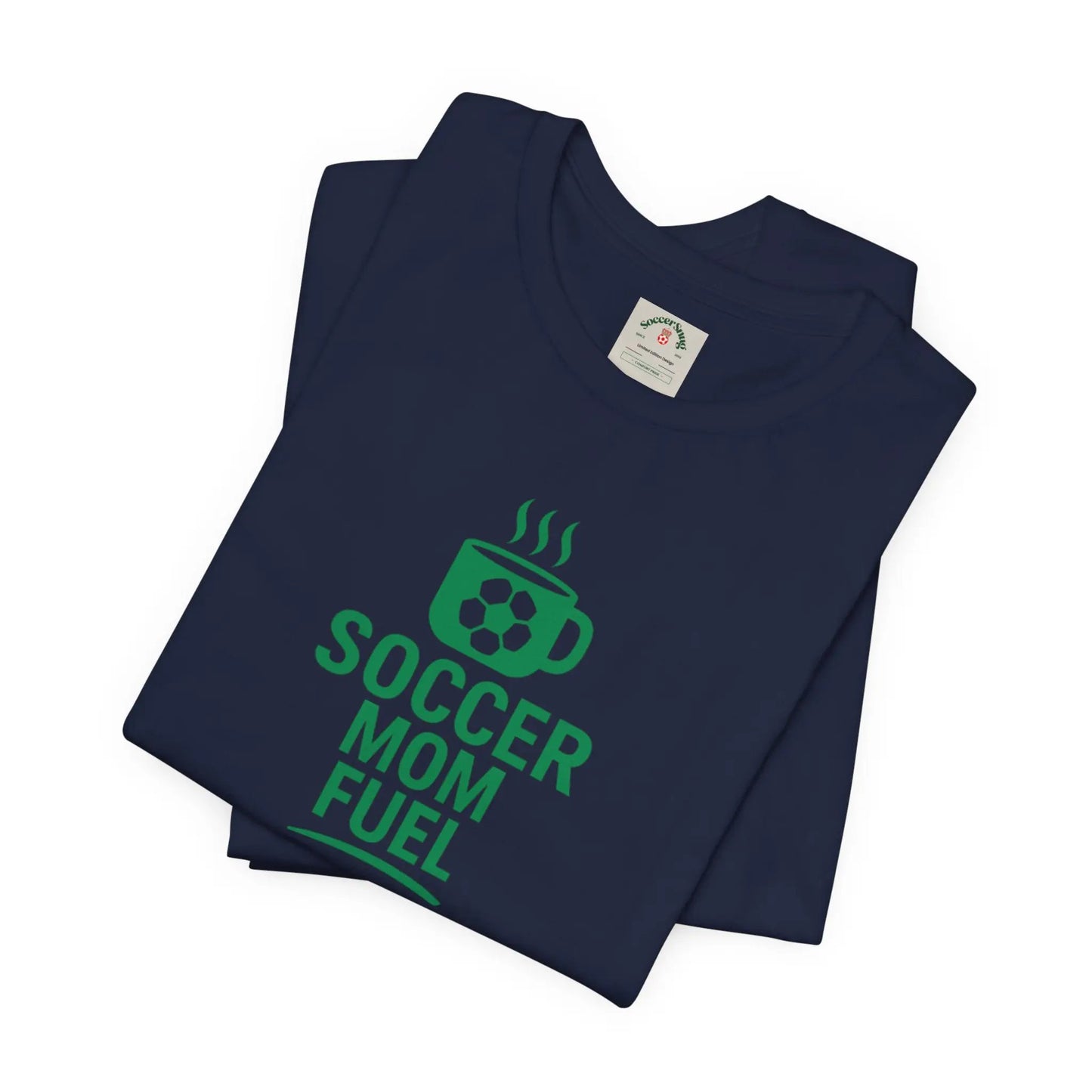 Soccer Mom Fuel T-Shirt — Coffee & Soccer Graphic Tee for Sports Moms by Printify