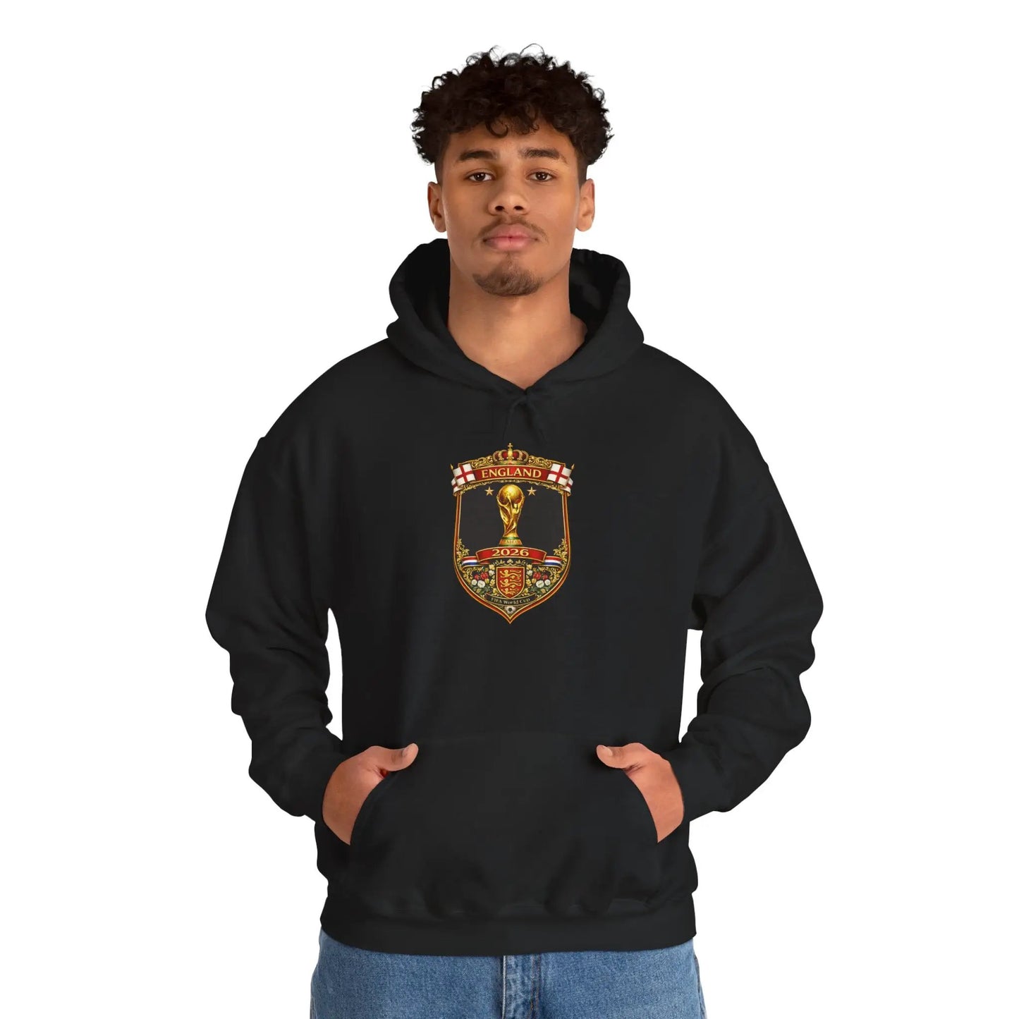 England World Cup Hooded Sweatshirt by Printify