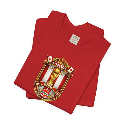 Canada World Cup 2026 Unisex Cotton Crew Soccer Fan Tee by Printify