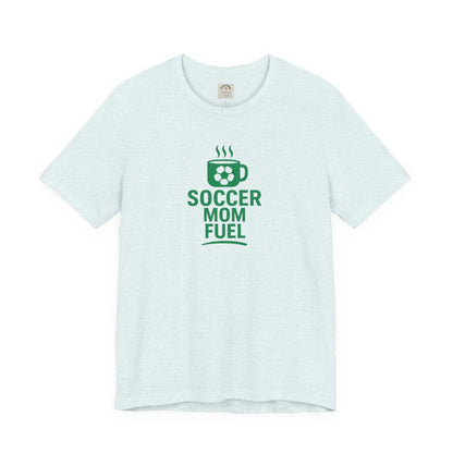 Soccer Mom Fuel T-Shirt — Coffee & Soccer Graphic Tee for Sports Moms by Printify
