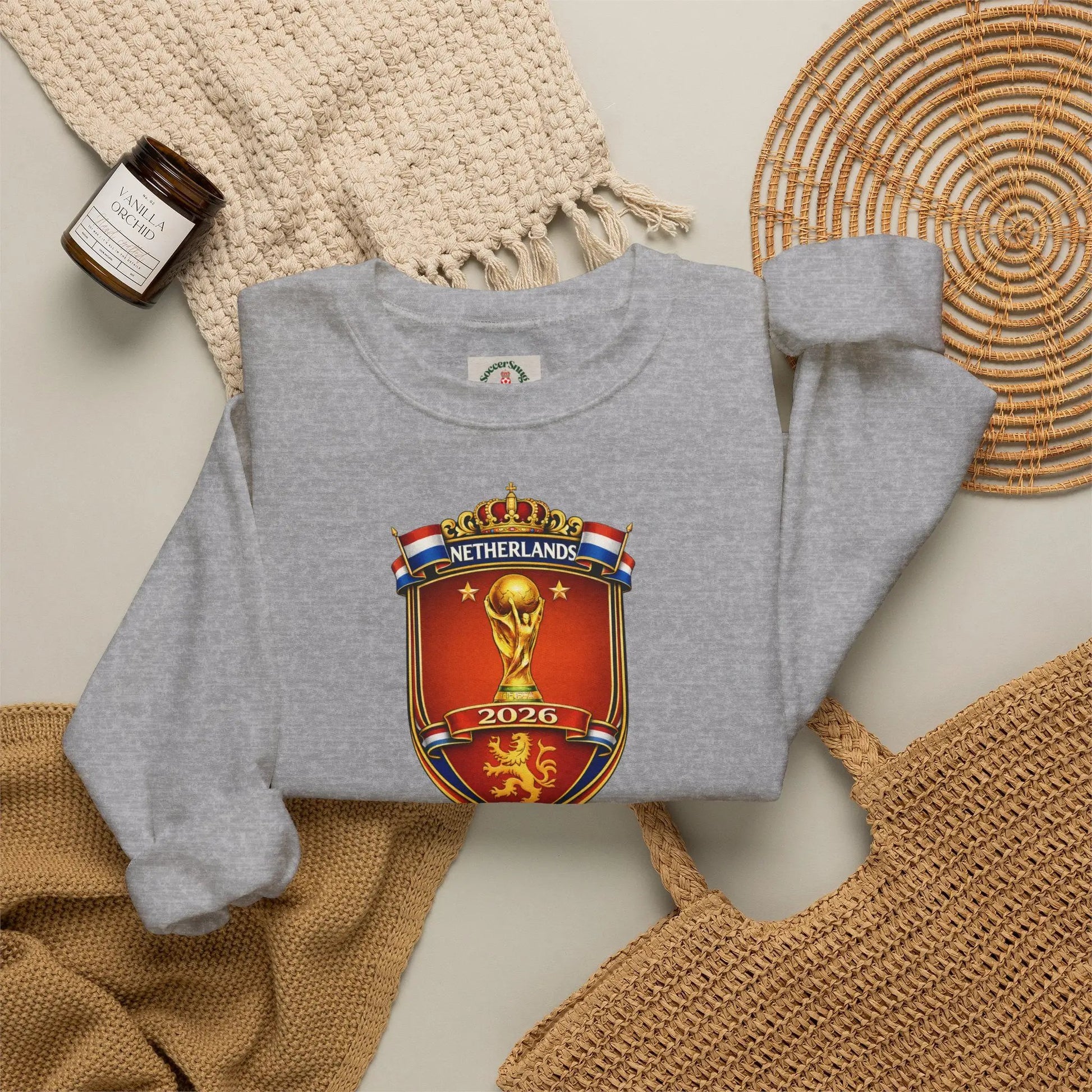 Netherlands 2026 World Cup Crest Crewneck by Printify