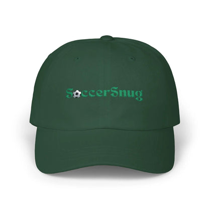 SoccerSnug Embroidered Dad Cap Casual Soccer Fan Baseball Hat by Printify
