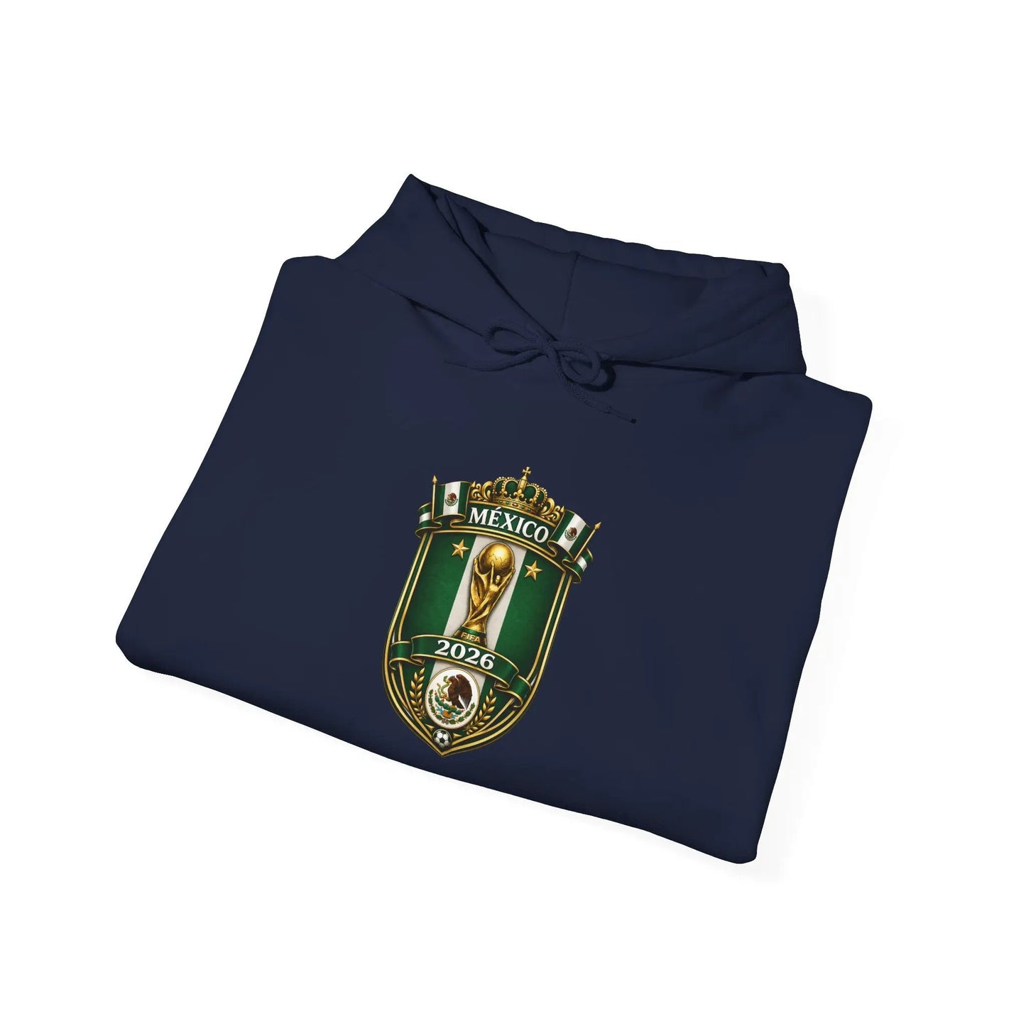 Mexico World Cup Slytherin Crest Hoodie Green Shield Pullover by Printify