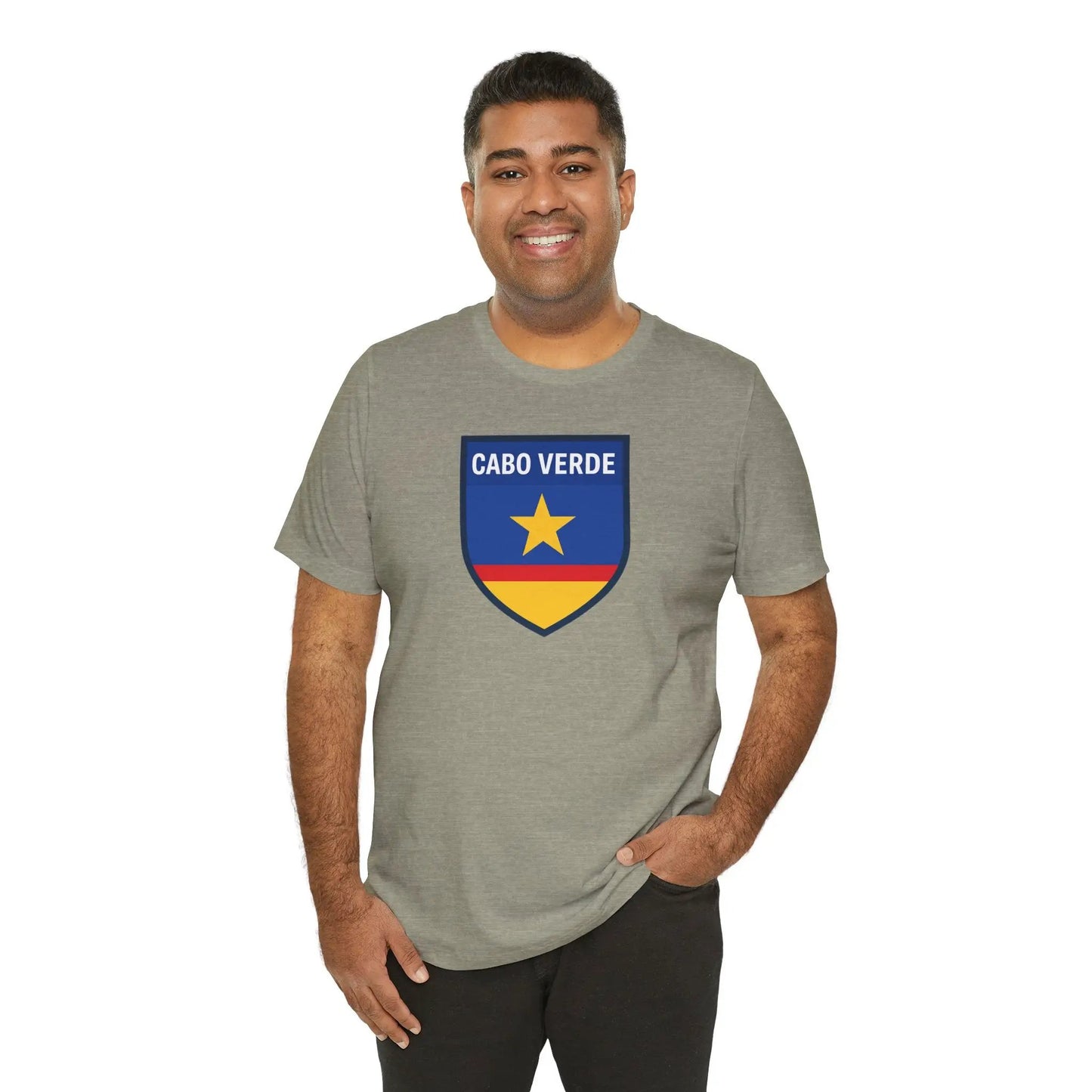 Cabo Verde Shield T‑Shirt — Cape Verde Pride Travel Tee by Printify