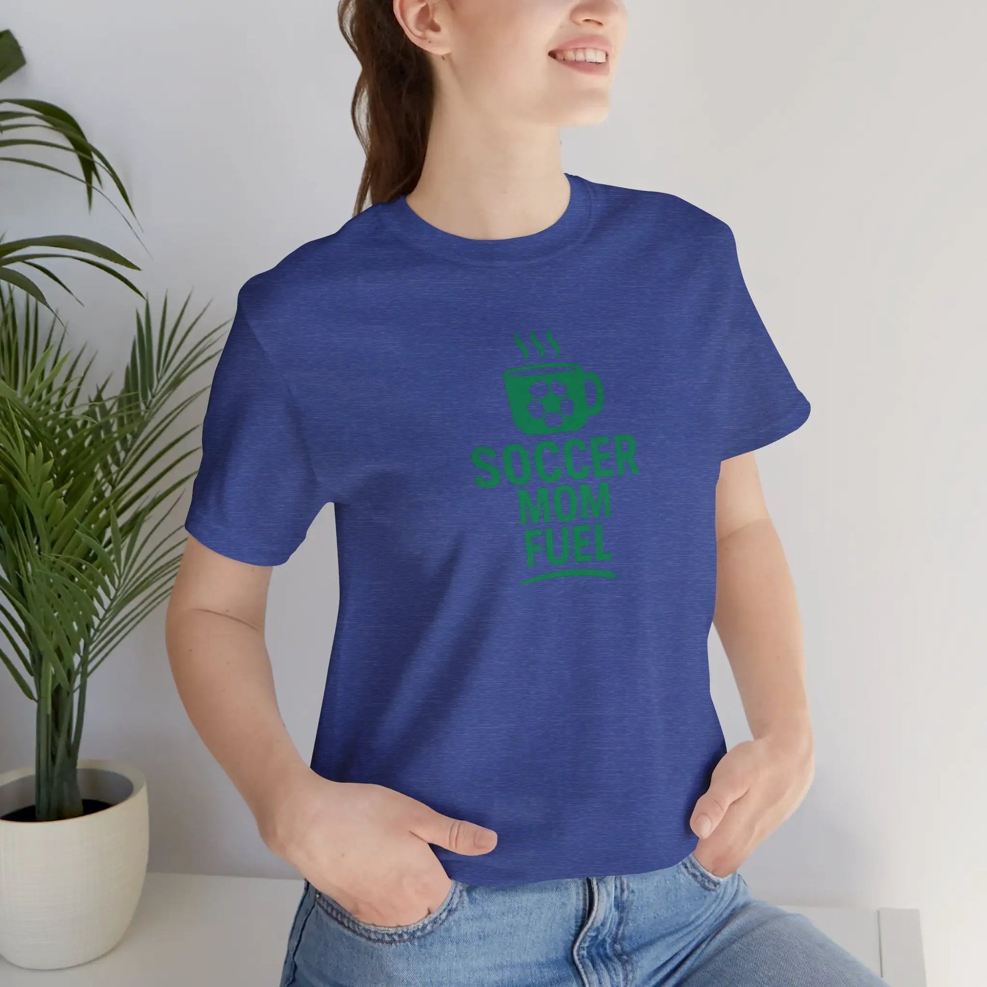 Soccer Mom Fuel T-Shirt — Coffee & Soccer Graphic Tee for Sports Moms by Printify