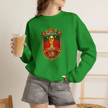 Portugal World Cup 2022 Crest Sweatshirt by Printify