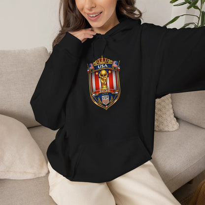 USA World Cup 2026 Hooded Sweatshirt by Printify