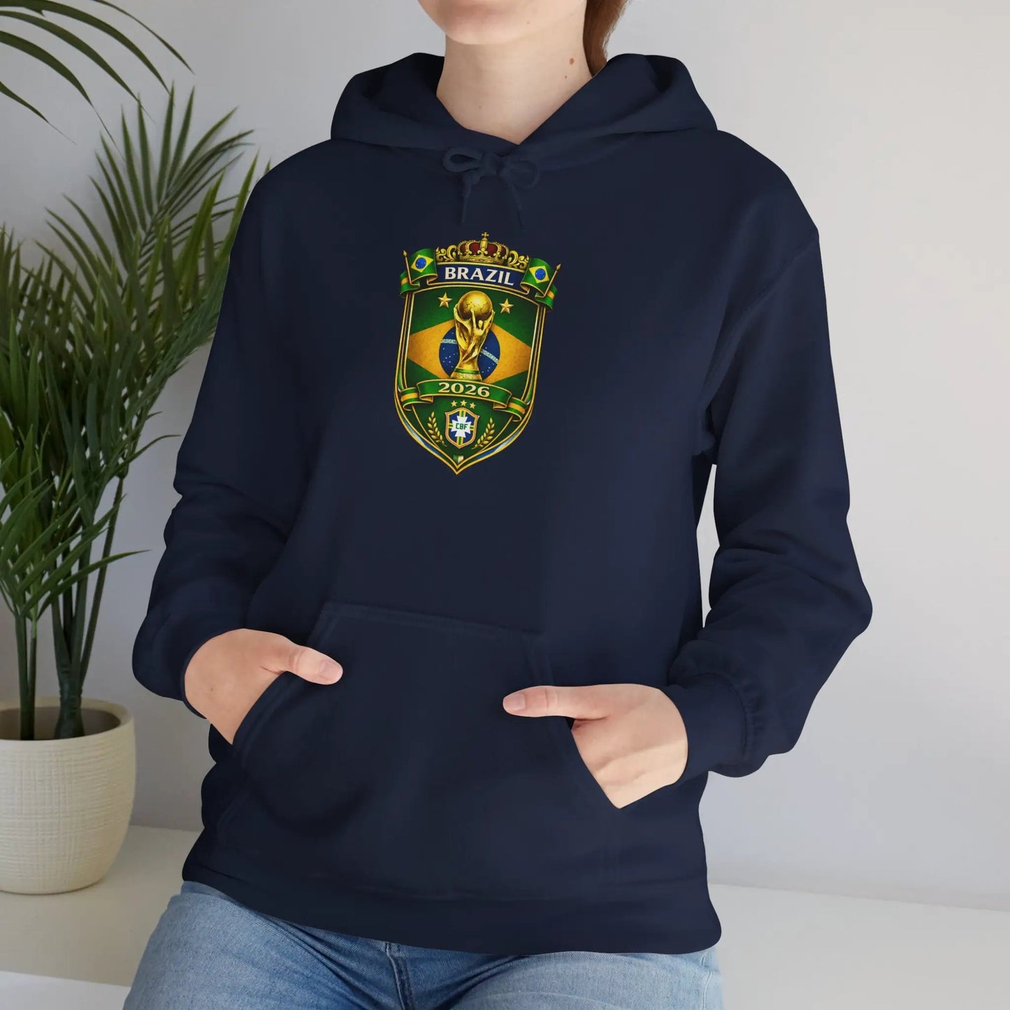 Brazil World Cup 2026 Hooded Sweatshirt by Printify