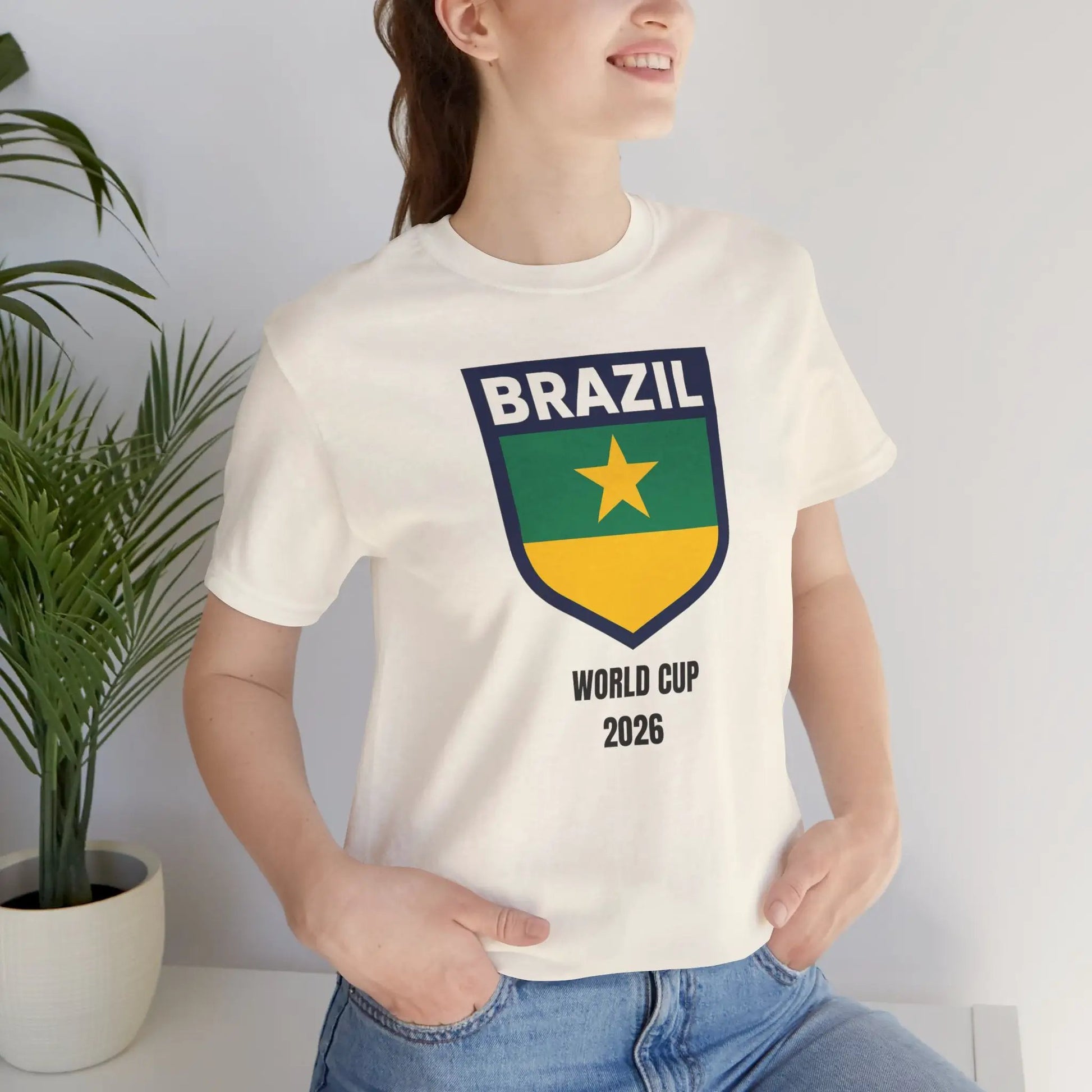 Brazil World Cup 2026 Unisex Cotton Crew Tee by Printify