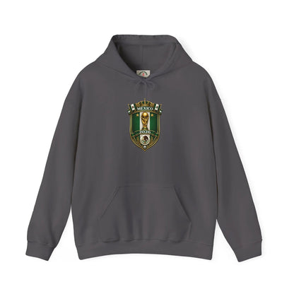 Mexico World Cup Slytherin Crest Hoodie – Hogwarts House Green Shield Pullover by Printify