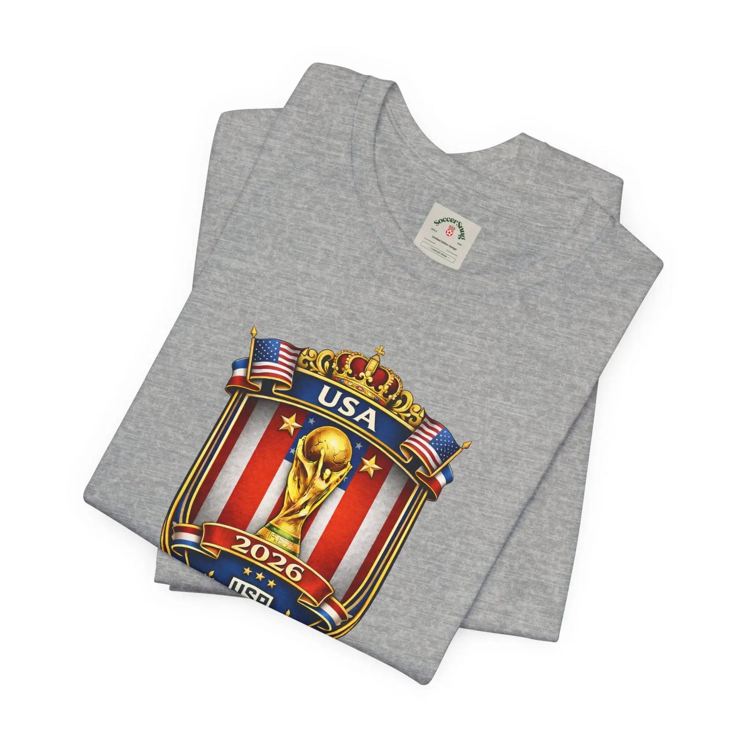 USA Soccer 2026 World Cup Crest T-Shirt by Printify