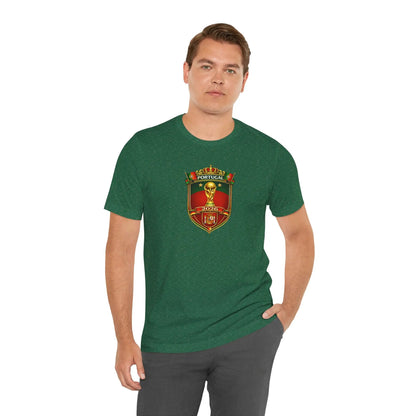 Portugal World Cup Soccer Crest Tee by Printify